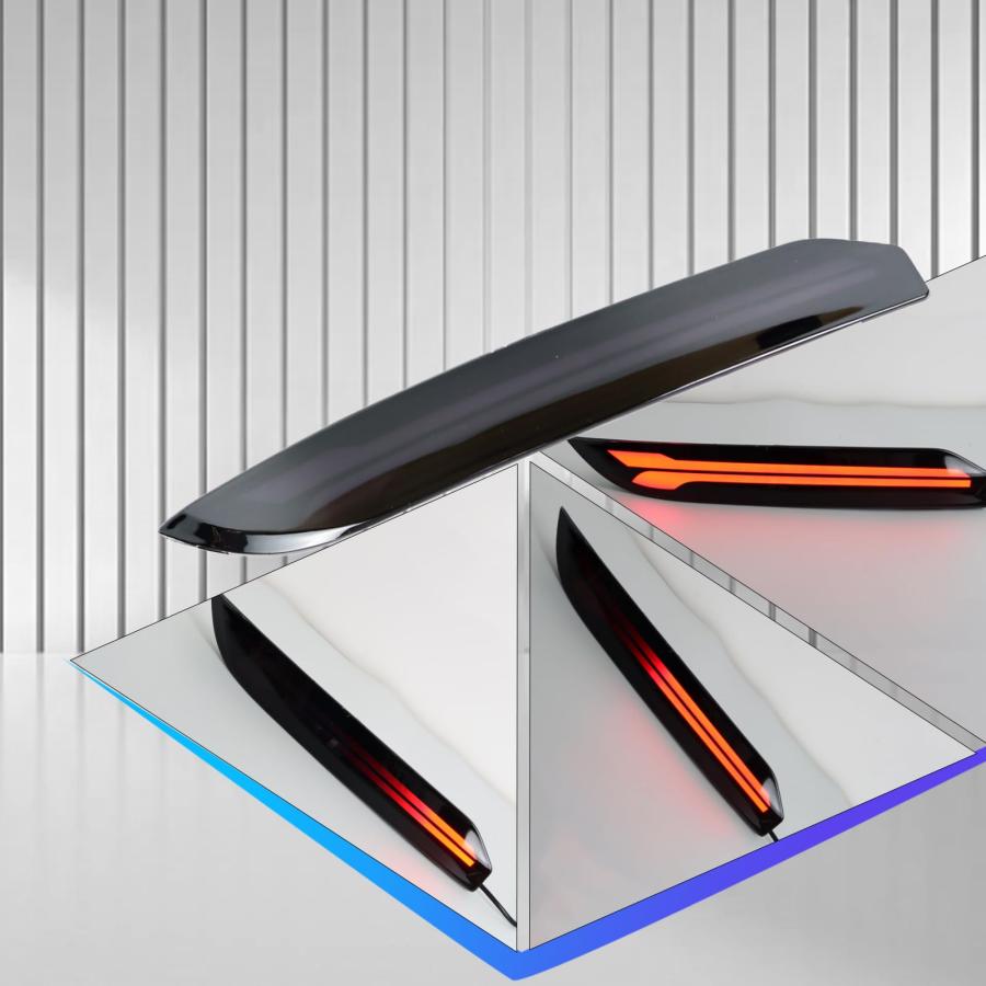 【並行輸入品】 BINQIGOO 2Pc Full LED Rear Bumper Reflector Lights Kit for Jeep_3