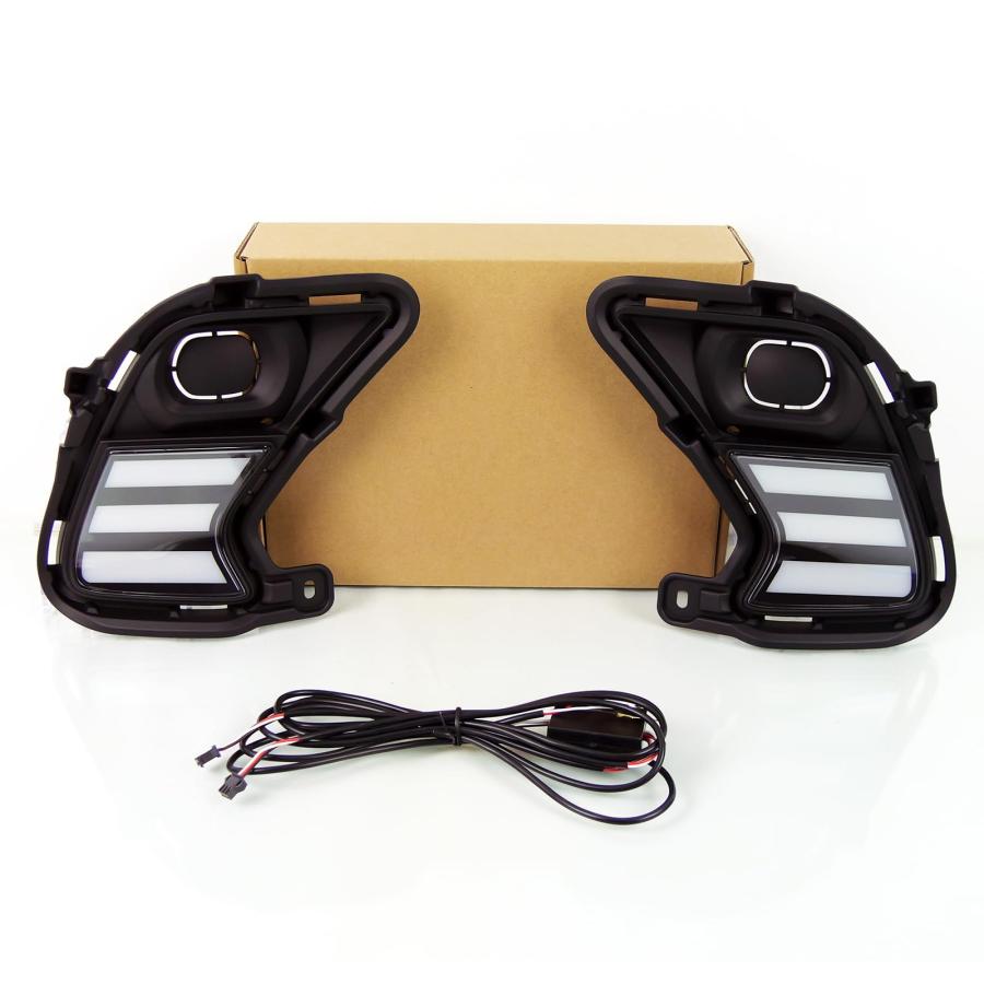 【並行輸入品】LED Front Bumper DRL Fit For 2024 2025 Toyota Highlander Grand Fの画像