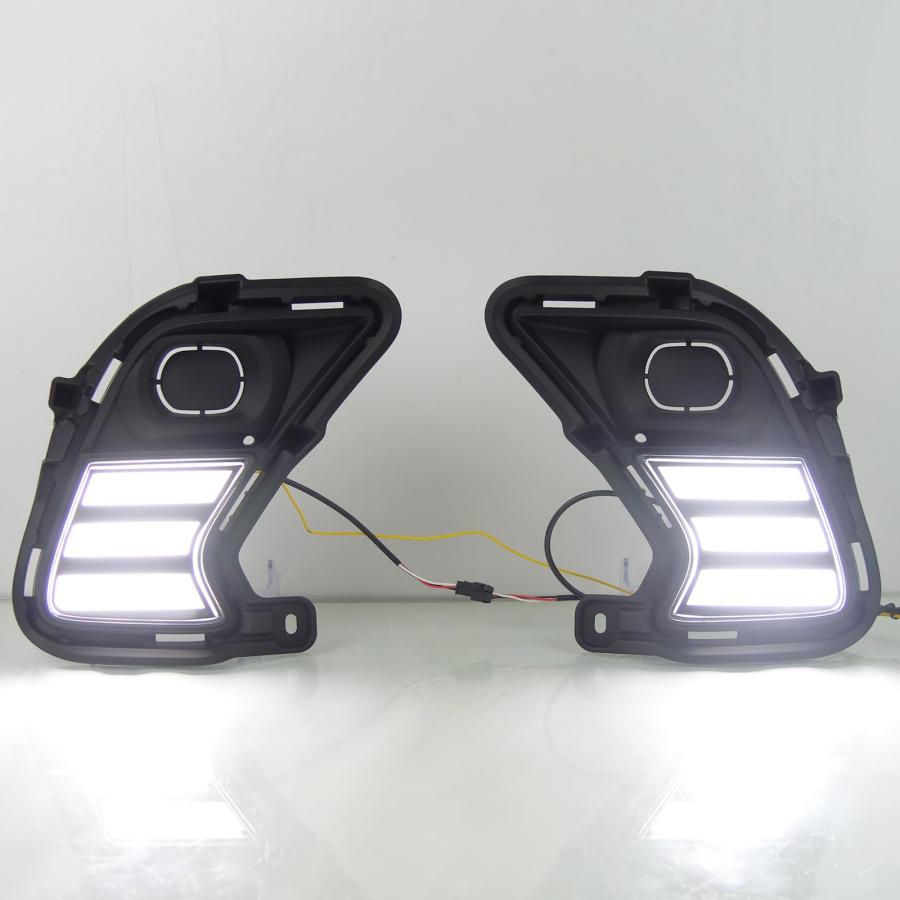 【並行輸入品】LED Front Bumper DRL Fit For 2024 2025 Toyota Highlander Grand Fの画像