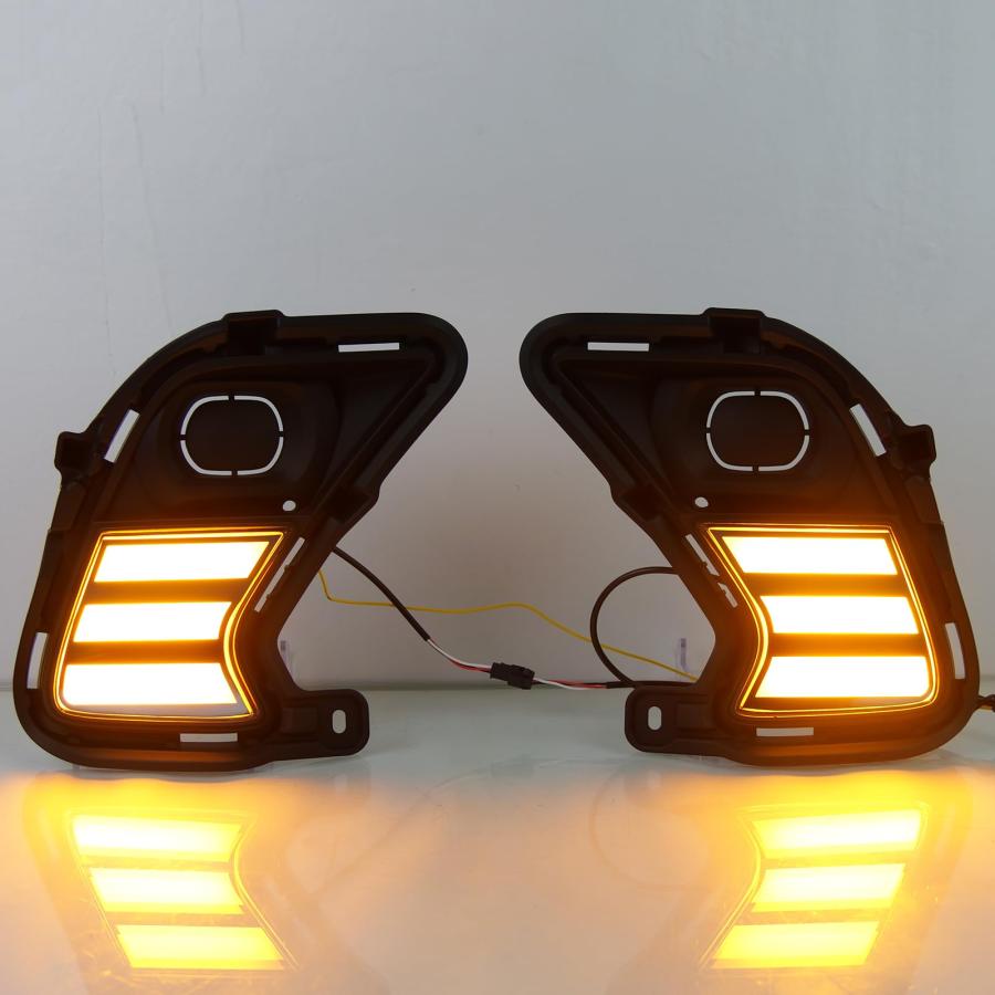 【並行輸入品】LED Front Bumper DRL Fit For 2024 2025 Toyota Highlander Grand Fの画像