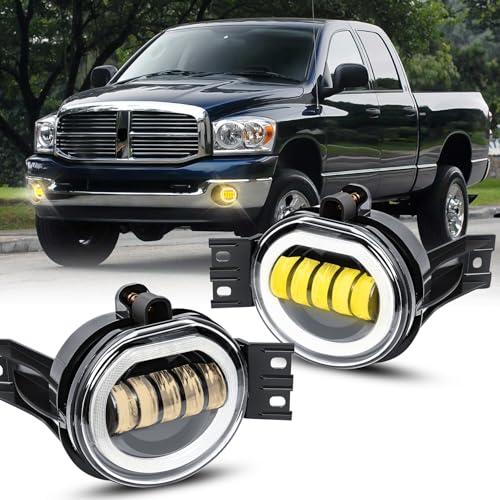 【並行輸入品】FICOLPO Led Fog Lights with Daytime Running Lights for 2002 2008の画像