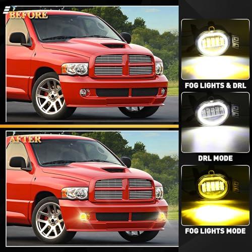 【並行輸入品】FICOLPO Led Fog Lights with Daytime Running Lights for 2002 2008の画像