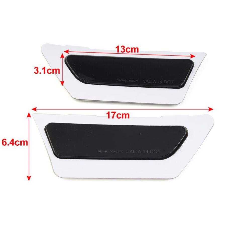 【並行輸入品】Cnwaga3 Indicator Side Marker Turn Signal Light Black Front Bump
