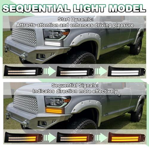 【並行輸入品】Headlights Filler for 2007 2013 Toyota Tundra Daytime Running Li_9