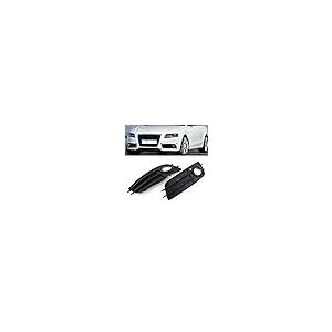 【並行輸入品】Cninba13 Front Bumper Fog Light Grille Black Cover 2pcs for Audiの画像