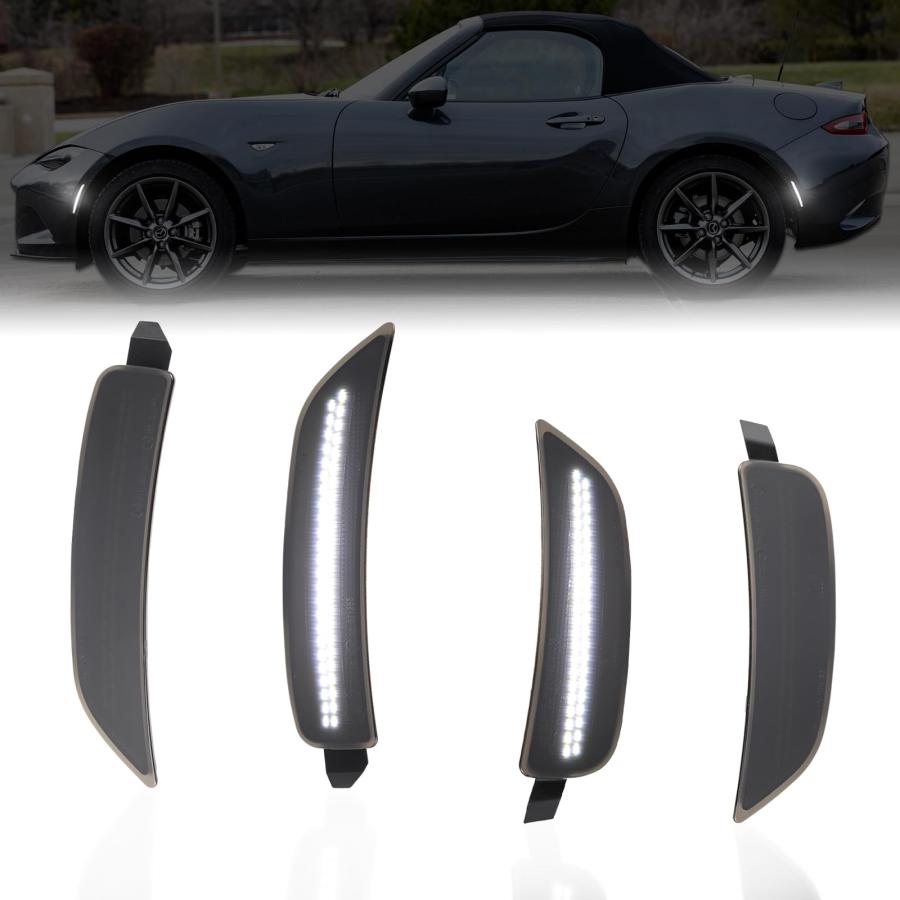 【並行輸入品】AreLokpri White LED Side Marker Lights Compatible With 2016 2023の画像