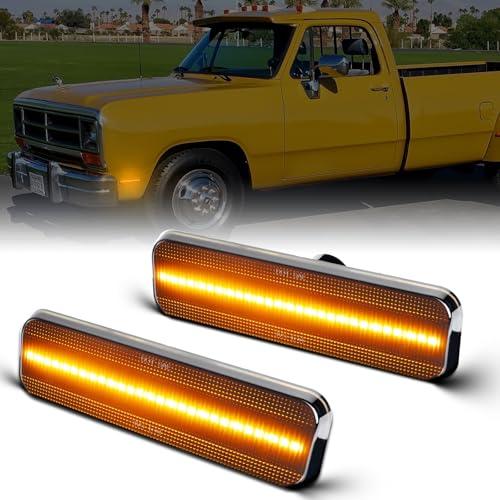 【並行輸入品】AreLokpri LED Front Side Marker Lights Compatible with Dodge Ramの画像