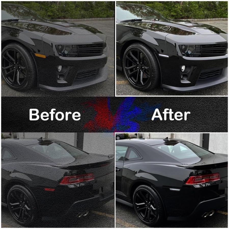 【並行輸入品】KEEGTBOX Smoked Lens LED Side Marker Lights Kit Front Rear Fendeの画像