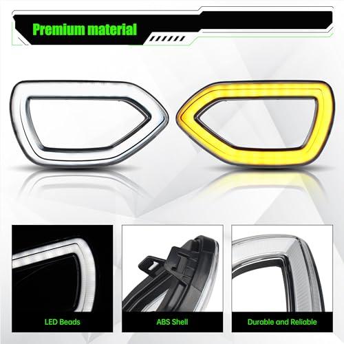 【並行輸入品】KAKABAS Amber LED Front Grille Lights Daytime Running Lamp Compaの画像