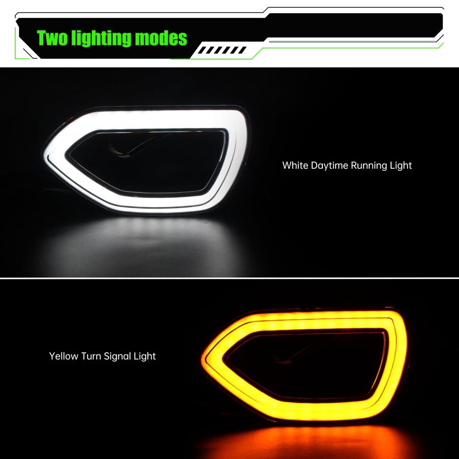 【並行輸入品】KAKABAS Amber LED Front Grille Lights Daytime Running Lamp Compaの画像