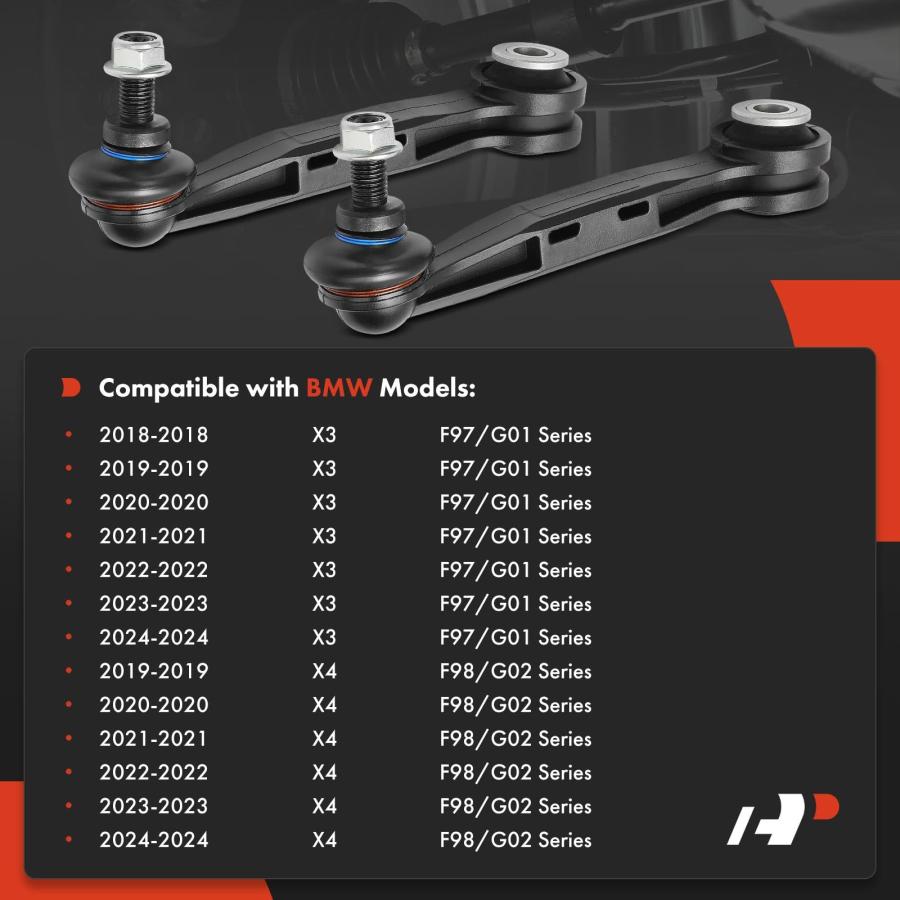 【並行輸入品】A Premium 2 x Rear Sway Bar Links Stabilizer Bar Links， Compatib_3