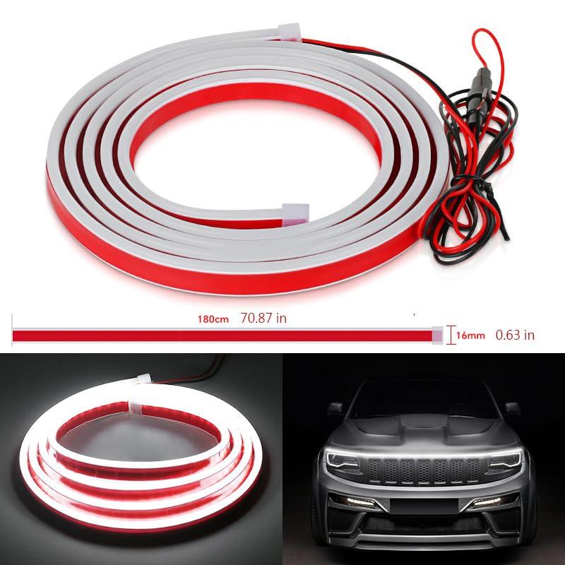 【並行輸入品】180cm LED Strip Lights for Car Exterior Decoration, 70.87in Whitの画像