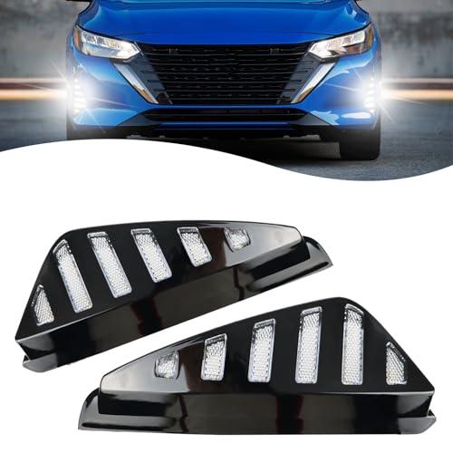 【並行輸入品】ZDEERAOTO LED フロントバンパー フォグライト DRL アンバー シーケンシャル ウインカー ランプ フィーチャーキッの画像