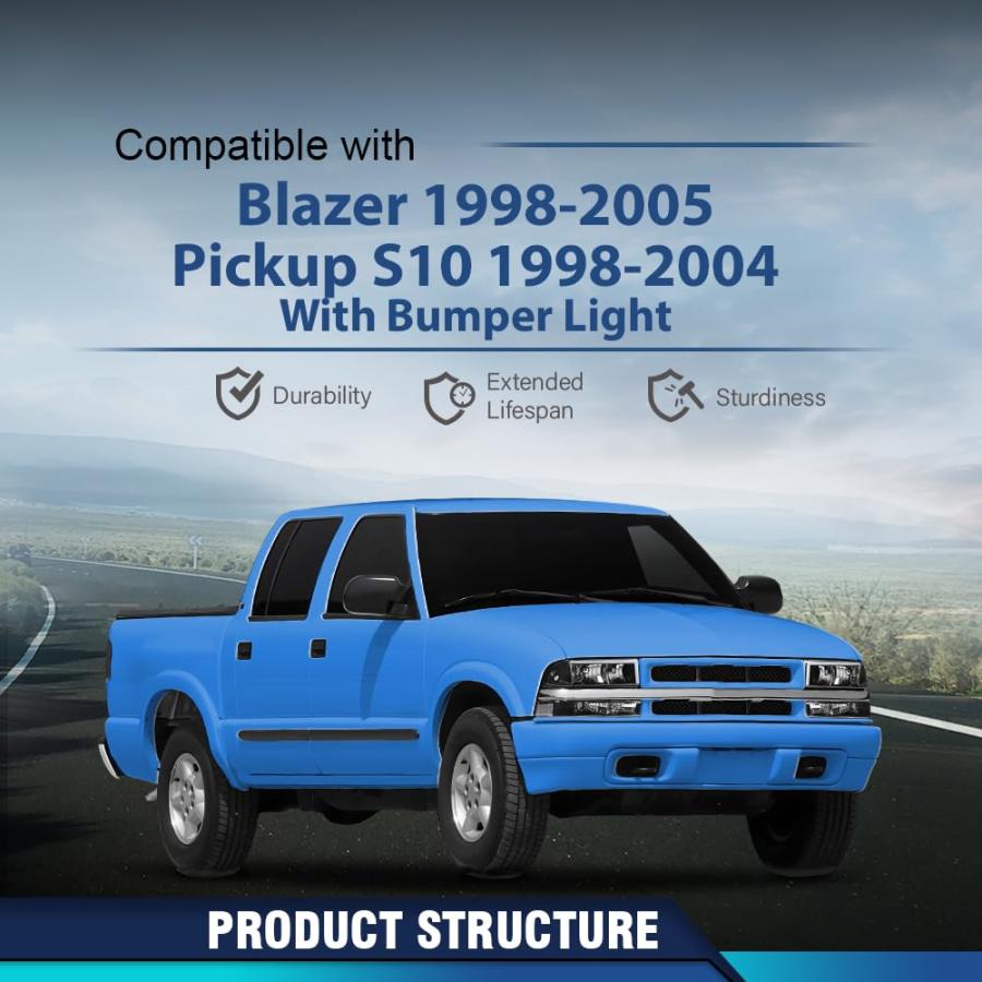 【並行輸入品】PIT66 Headlights Assembly Front Headlamp w/LED Light Bar Compatiの画像