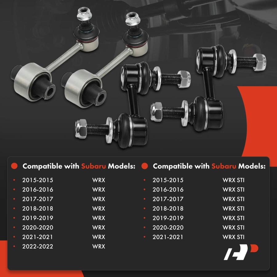 【並行輸入品】A Premium Set of 4， Front and Rear Sway Bar Link Stabilizer Link_3