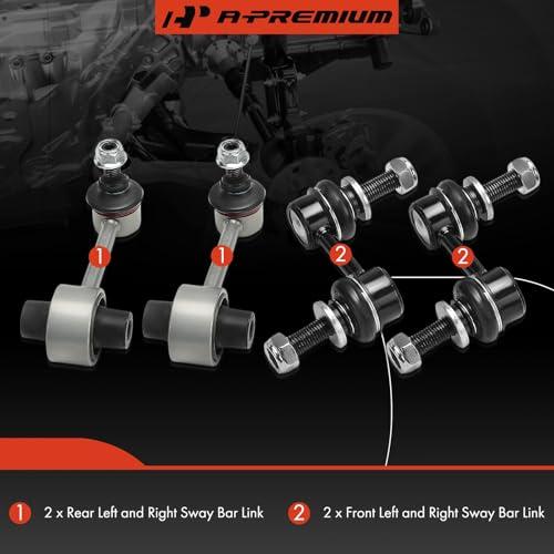 【並行輸入品】A Premium Set of 4， Front and Rear Sway Bar Link Stabilizer Link_7