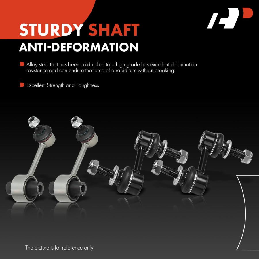 【並行輸入品】A Premium Set of 4， Front and Rear Sway Bar Link Stabilizer Link_9