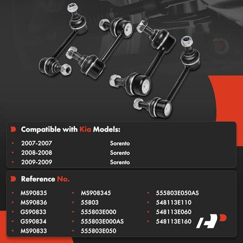 【並行輸入品】A Premium Sway Bar Link 交換用 KIA Sorento 2007 2009、フロントとリア用、4個セットの画像