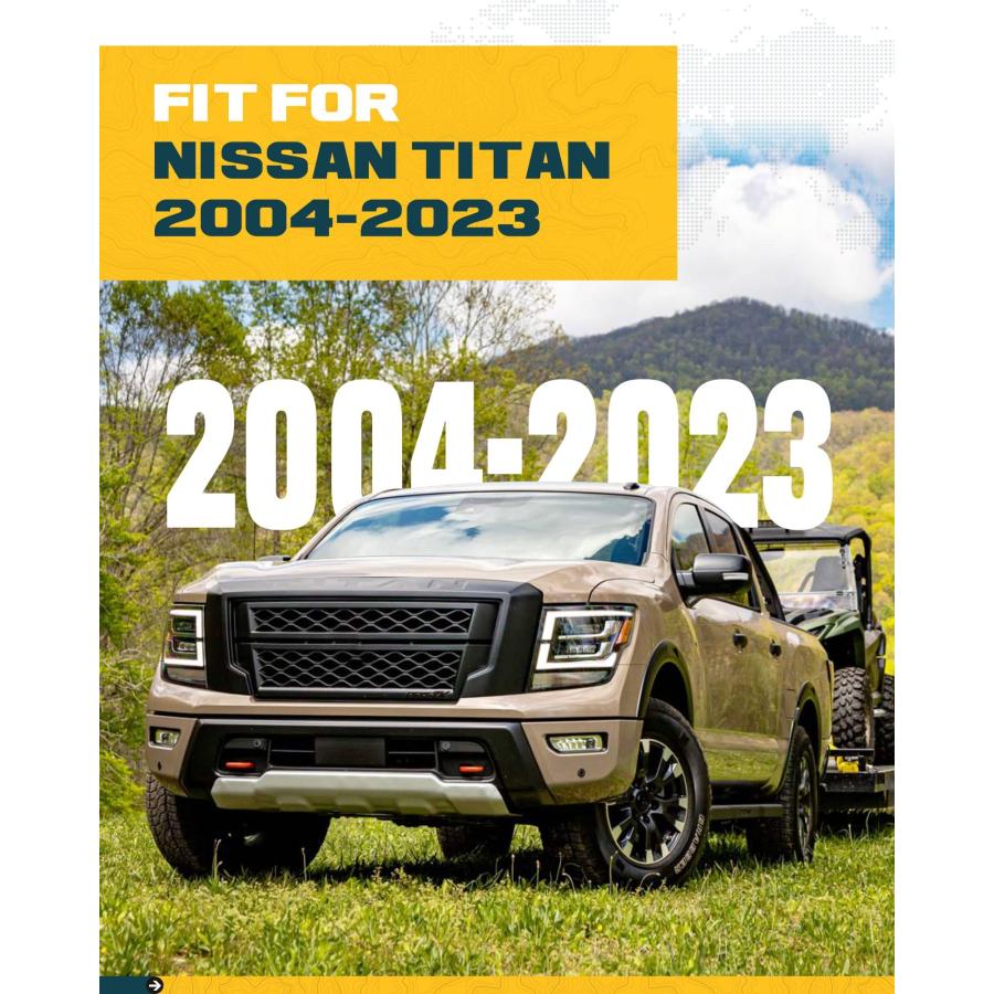 並行輸入品】Trumgeta EZサイドステップ4個 日産タイタン2004 2023 4
