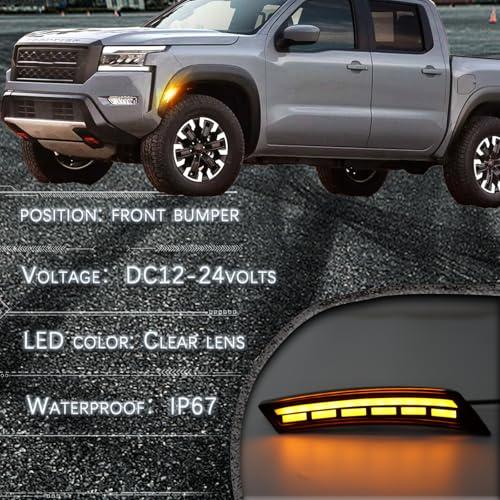【並行輸入品】 GEEGEETOP Smoked Lens LED Front Bumper Wheel Arch Side Marker Li_7