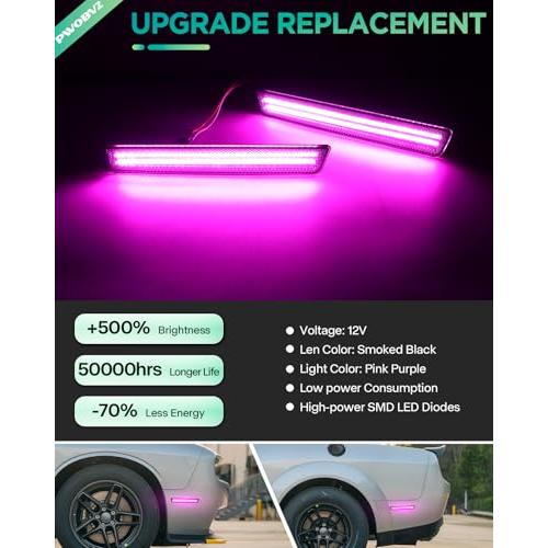 【並行輸入品】LED サイドマーカーライト ダッジチャレンジャー 2015 2016 2017 2018 2019 2020 2021 2022の画像