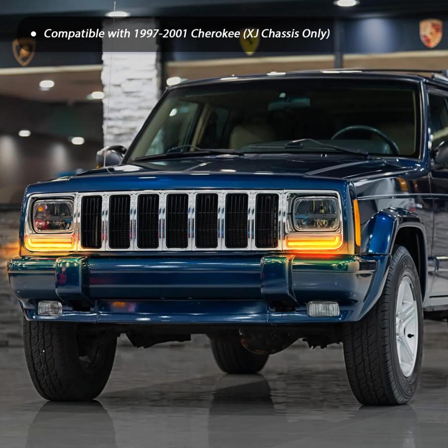 【並行輸入品】HTZCMOTO LED Front Corner Marker Lights Compatible with Cherokeeの画像