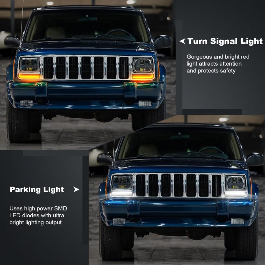 【並行輸入品】HTZCMOTO LED Front Corner Marker Lights Compatible with Cherokeeの画像