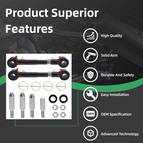 【並行輸入品】Torsiva JP 9001 JK 2PCS Front Stabilizer Sway Bar Link Quicker D_7