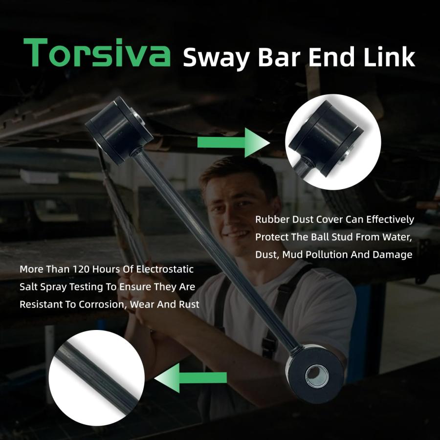 【並行輸入品】Torsiva JP 9001 JK 2PCS Front Stabilizer Sway Bar Link Quicker D_9