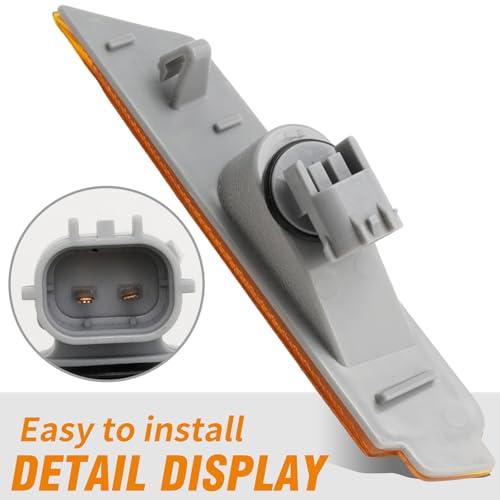 【並行輸入品】Saihisday 2Pcs 92246244 Amber Lens Front Bumper Side Marker Lighの画像