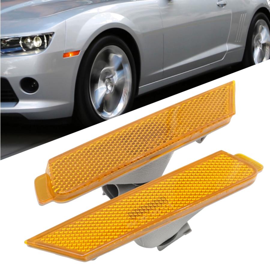 【並行輸入品】Saihisday 2Pcs 92246244 Amber Lens Front Bumper Side Marker Lighの画像