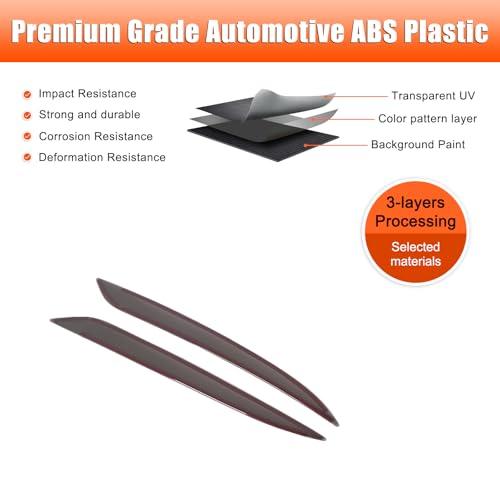 【並行輸入品】Moittellc Car Rear Fog Light Lamps Cover Compatible with Tesla Mの画像