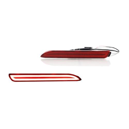 【並行輸入品】INXXCOROO JDICY 2pcs 3D Optic Red Lens Rear Bumper Reflector Braの画像