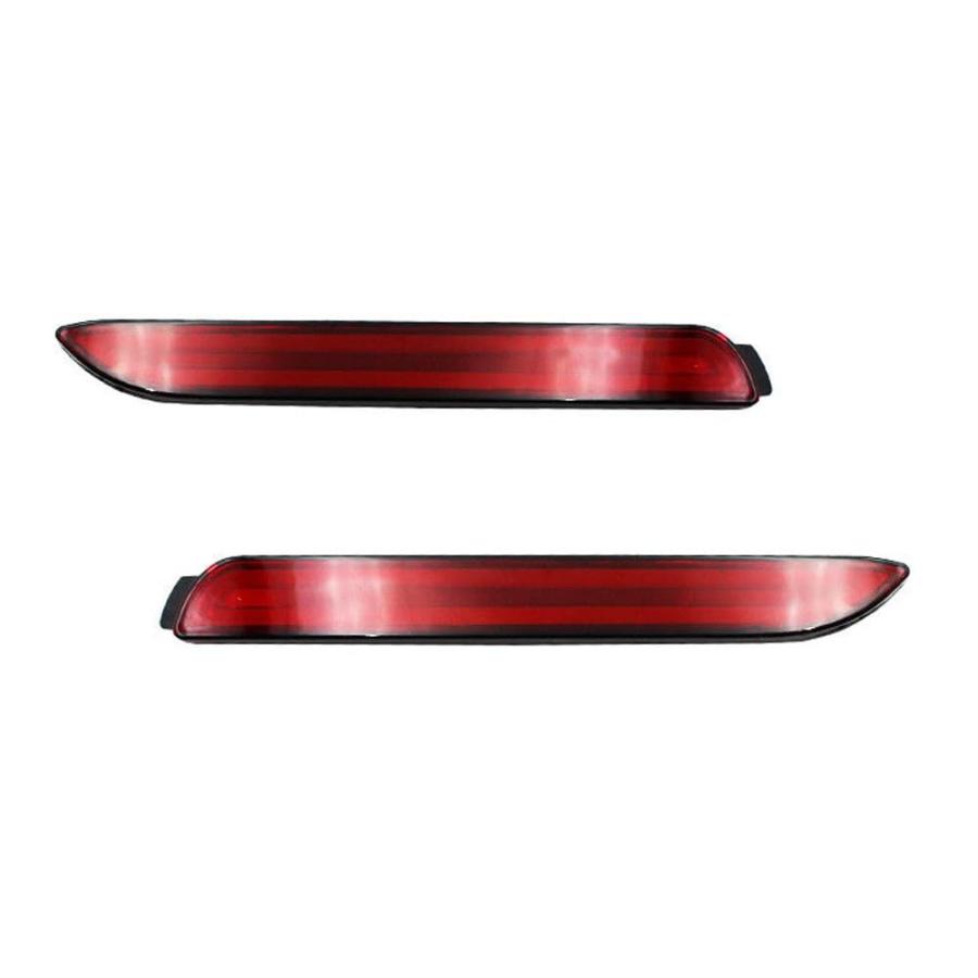 【並行輸入品】INXXCOROO JDICY 2pcs 3D Optic Red Lens Rear Bumper Reflector Braの画像