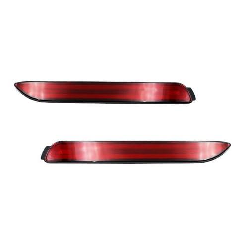 【並行輸入品】INXXCOROO JDICY 2pcs 3D Optic Red Lens Rear Bumper Reflector Braの画像