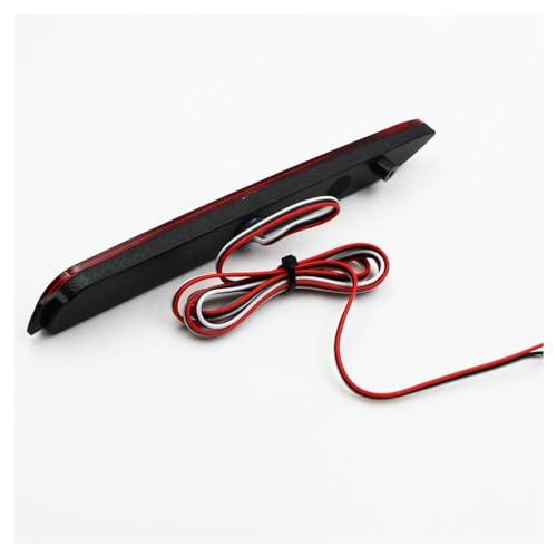 【並行輸入品】INXXCOROO JDICY 2pcs 3D Optic Red Lens Rear Bumper Reflector Braの画像