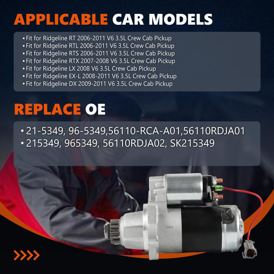 【並行輸入品】Daysyore スターターモーター 17835 Daysyore Starter Motor 17835 Fit for 200の画像