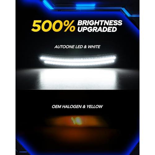 【並行輸入品】AUTOONE White LED Side Marker Lights Compatible With 2015 2023 Cの画像