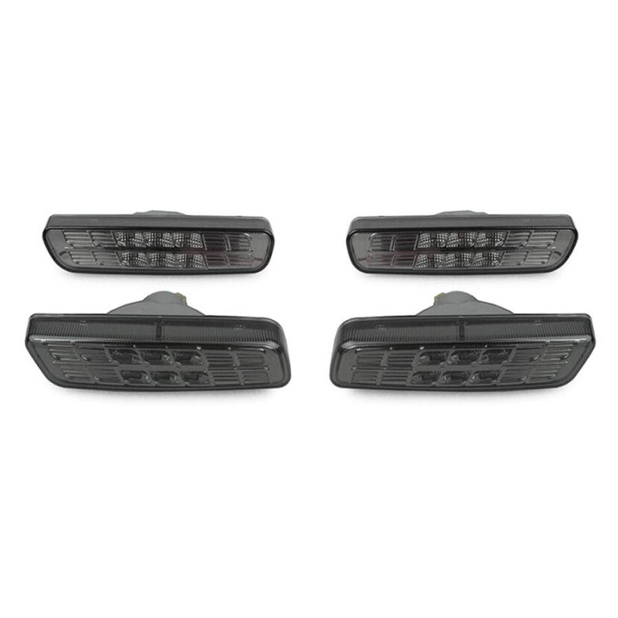 【並行輸入品】XSSHWXF Crystal Smoke Front Amber+Rear Red Bumper Side Markers A_6