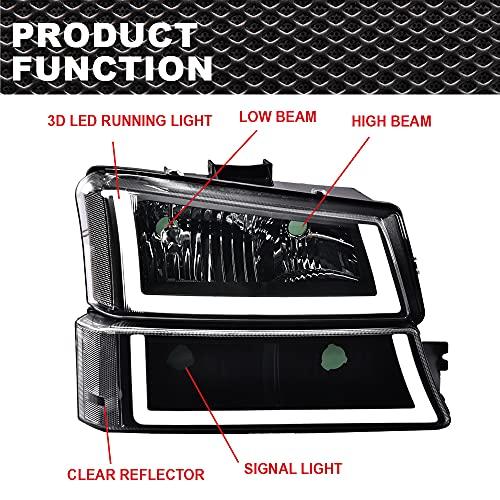 【並行輸入品】 G PLUS LED Headlights Compatible with Chevy Silverado/Avalanche