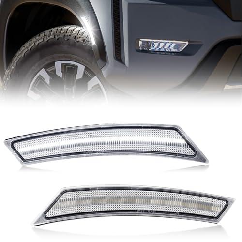 【並行輸入品】 Aexploer 2PCS Led Front Side Marker Light Reflector Compatibe wi_1