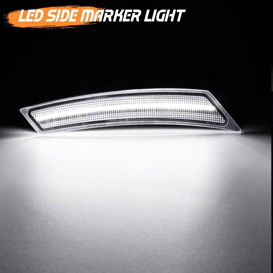 【並行輸入品】 Aexploer 2PCS Led Front Side Marker Light Reflector Compatibe wi_3
