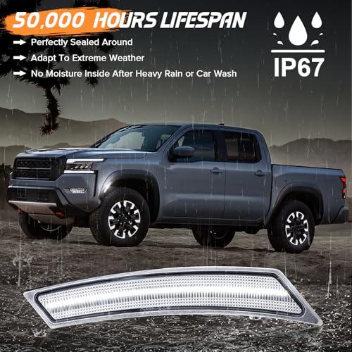 【並行輸入品】 Aexploer 2PCS Led Front Side Marker Light Reflector Compatibe wi_7
