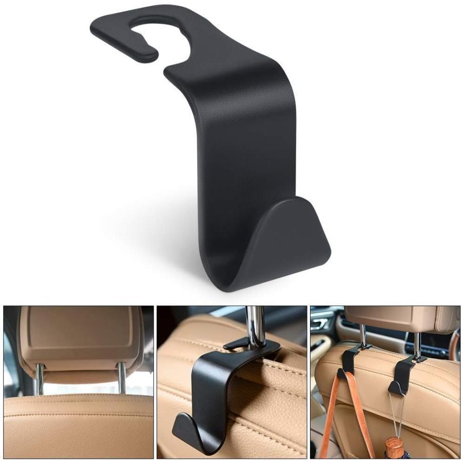 並行輸入品】ZHyuanhang 4 PCS Black Stylish Back Seat Hanger for