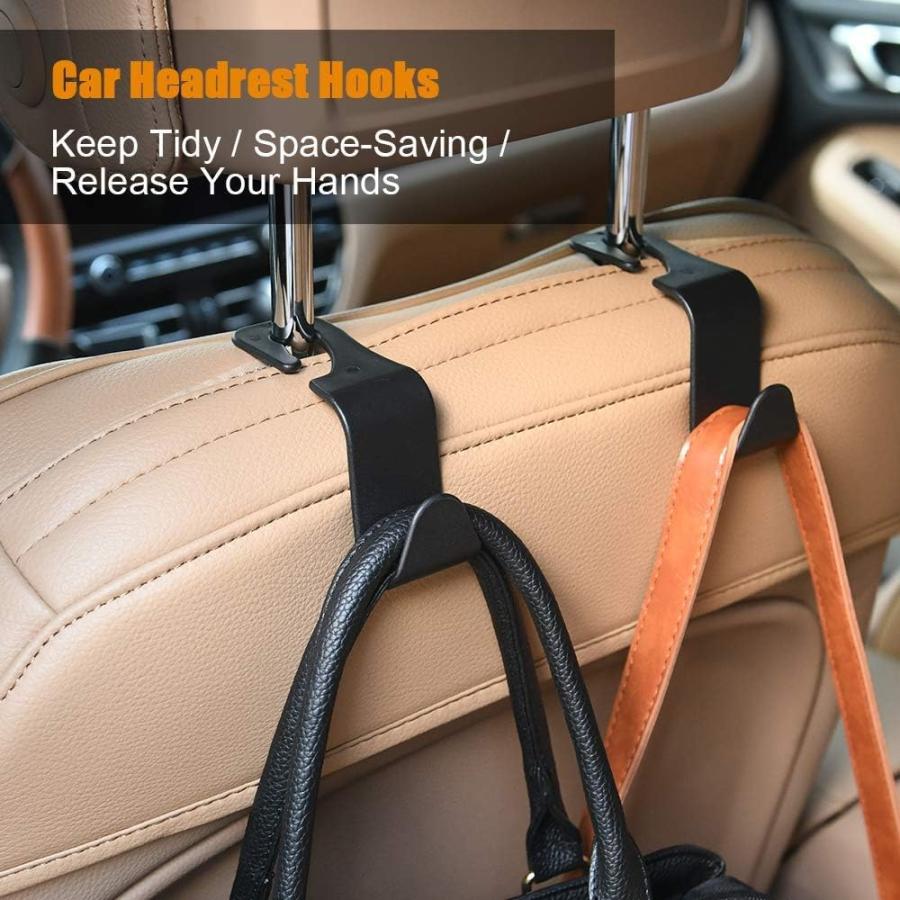 ULTEGRA パワーメーター 172.5mm 並行輸入品】ZHyuanhang 4 PCS Black Stylish Back Seat Hanger for
