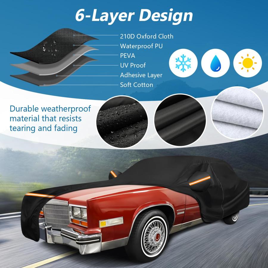 【並行輸入品】 Car Cover for Cadillac Eldorado Biarritz/Brougham/Fleetwood/Conv