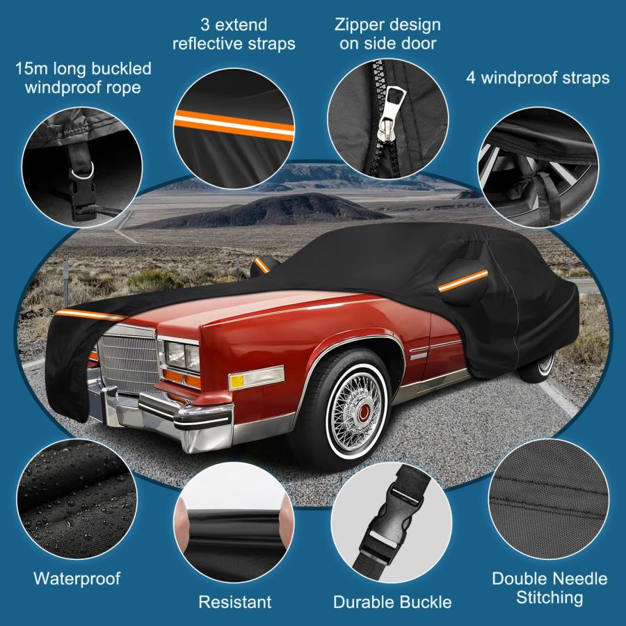 【並行輸入品】 Car Cover for Cadillac Eldorado Biarritz/Brougham/Fleetwood/Conv