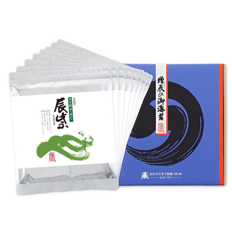 増辰海苔店 新辰紫青混ぜ8袋 焼海苔 国内産 春ギフト 季節の贈り物 お  