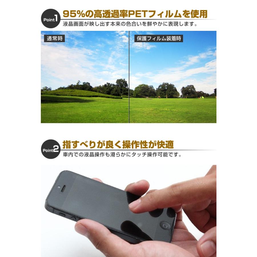 カーナビ 保護フィルム 2枚セット 7インチ ワイド用 カー
