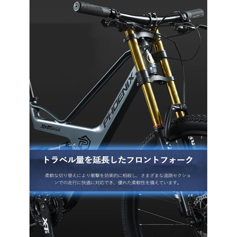 27.5インチ マウンテンバイクマグネシウム合金フレームダブルショルダーサスペンションフロントフォークオフロード マウンテンバイク ソフトテール中置サスペン_3